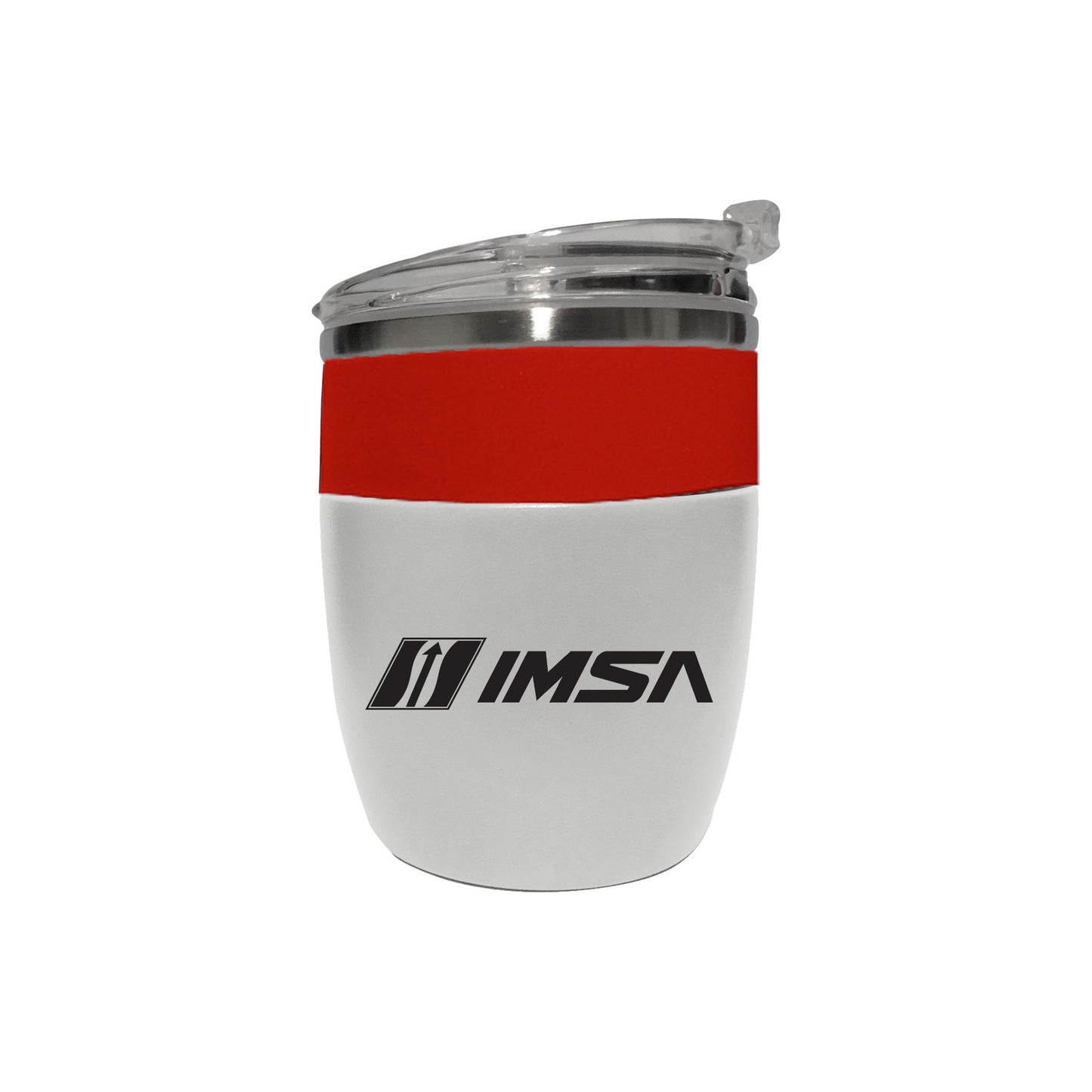 IMSA 12oz Stemless Wine Tumbler - White/Red