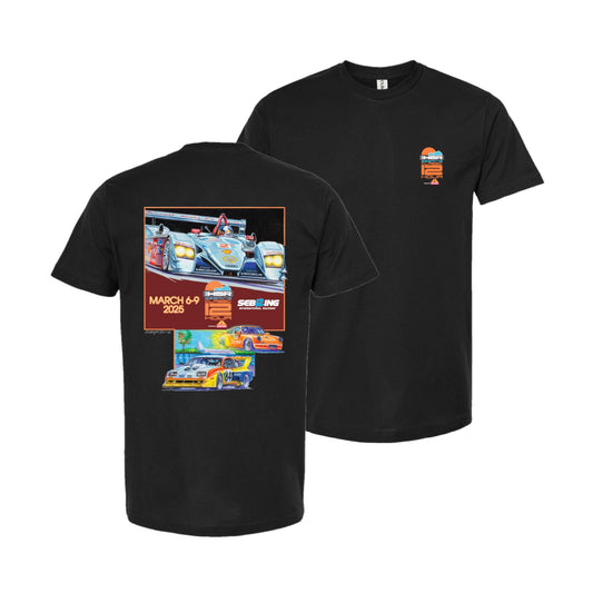 2025 HSR Sebring Classic 12 Hour Event Tee - Black