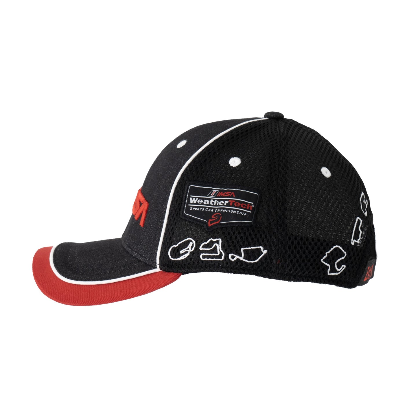 2025 IMSA Track Outline Hat - Black/Red