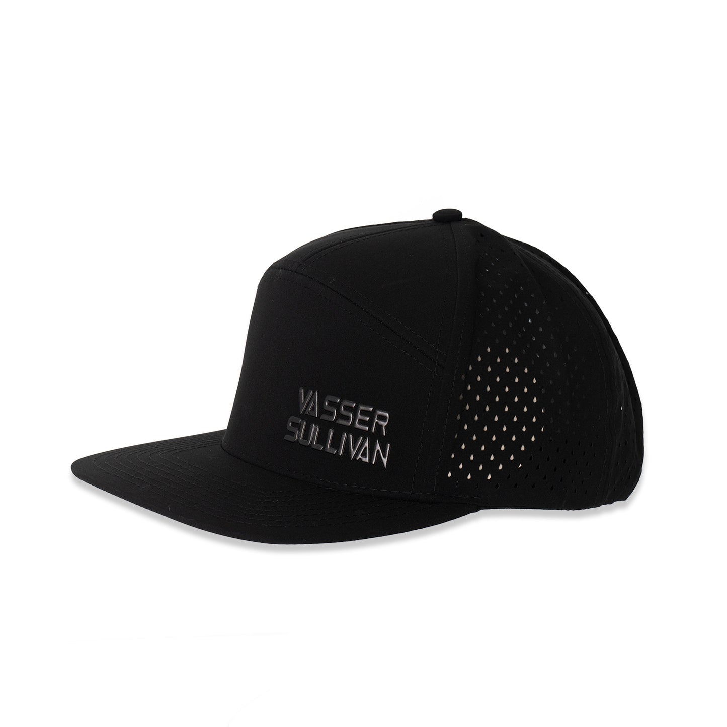 Vasser Sullivan Tonal Flat Bill Hat - Black