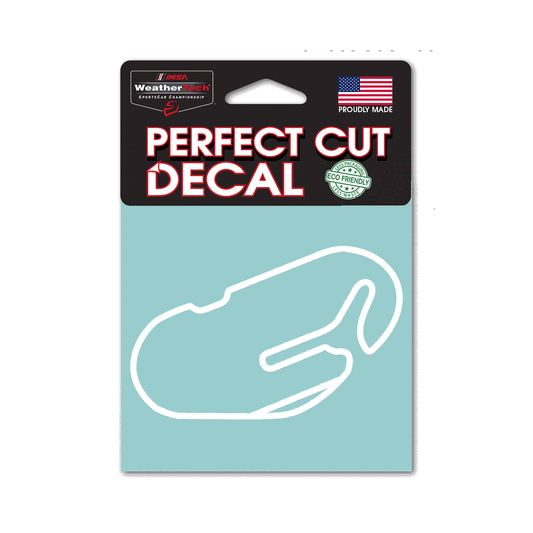 Daytona International Raceway Track Outline White