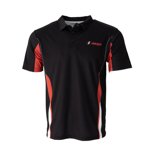 IMSA Trackside Collection Polo - Black/Red