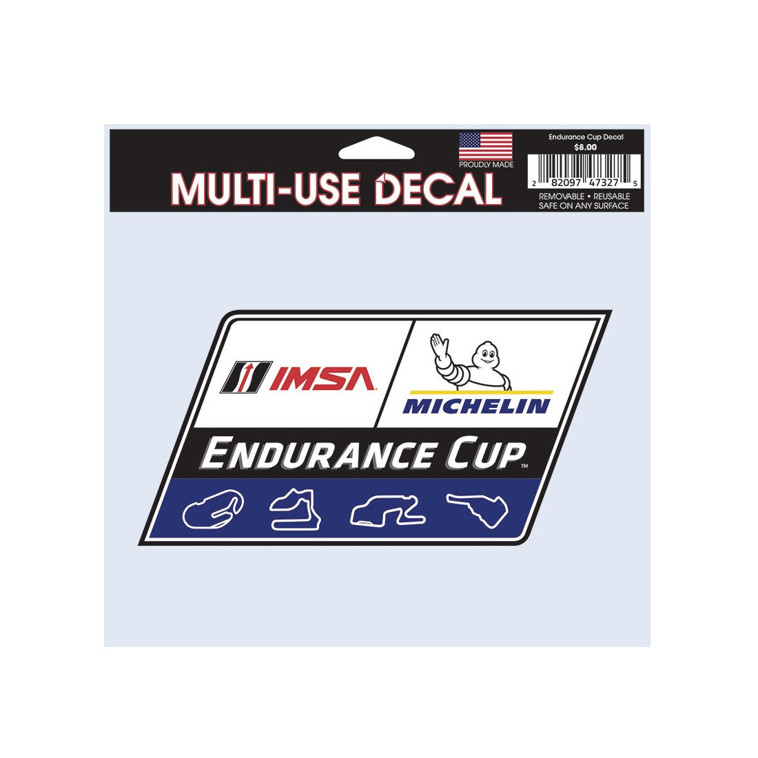 IMSA Endurance Cup Decal - Clear back