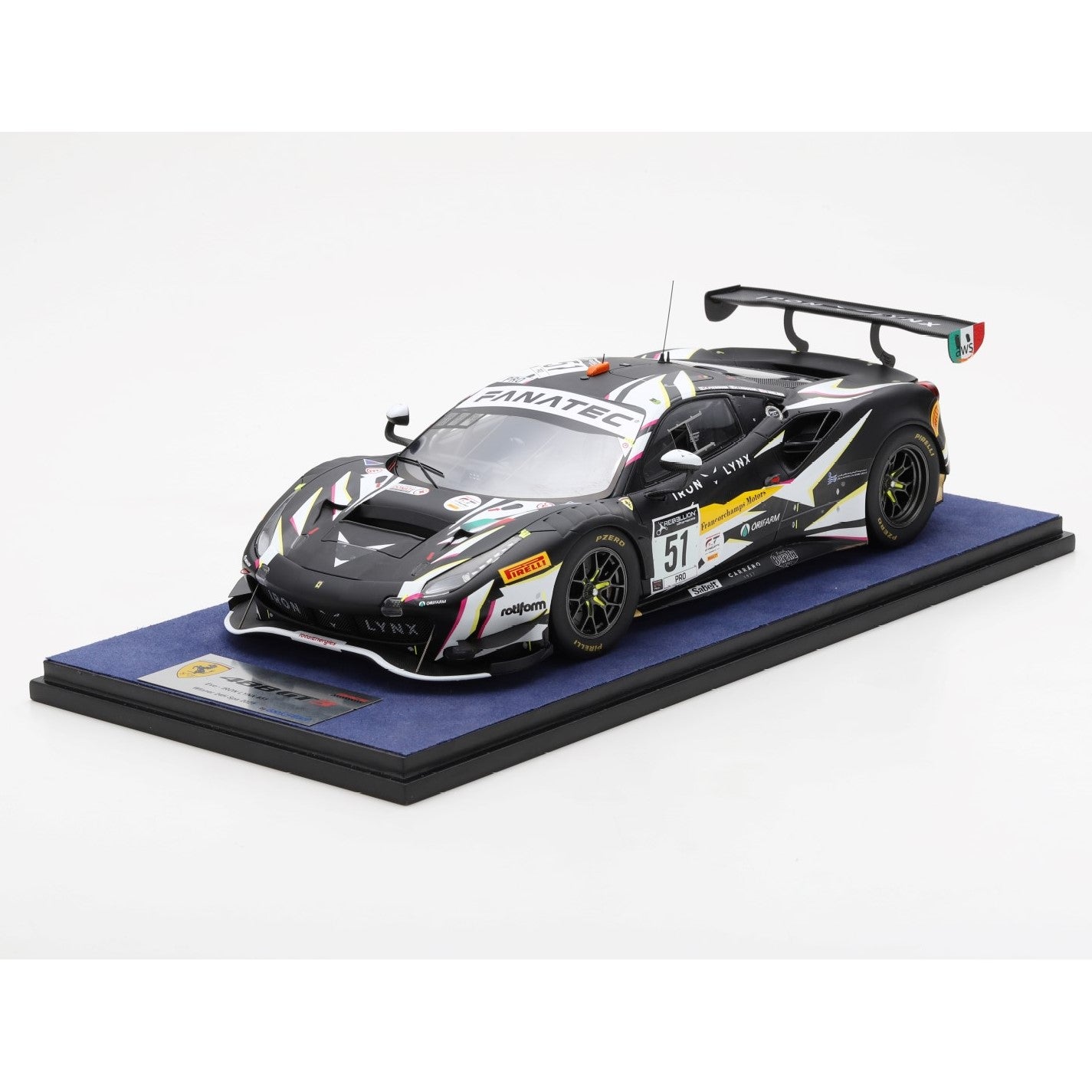 1/18 FERRARI 488 GT3 NO.51 IRON LYNX – WINNER 24H SPA 2021
