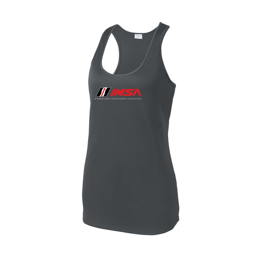 IMSA Ladies Racerback Tank - Grey