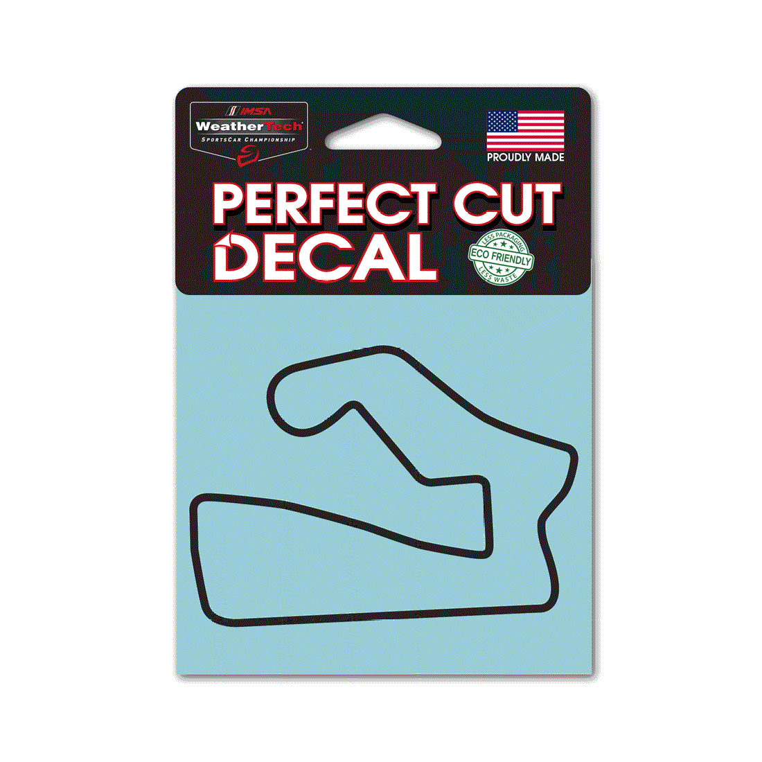 Road America Track Outline Black