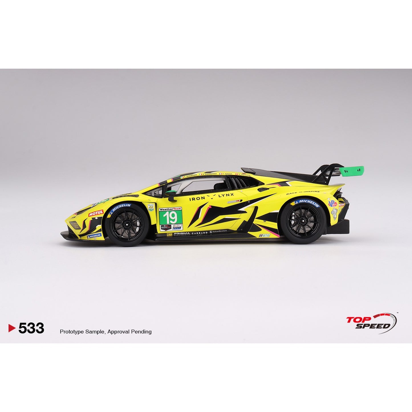 1/18 Lamborghini Huracán GT3 EVO2 #19 Iron Lynx 2023 IMSA Daytona 24 Hrs
