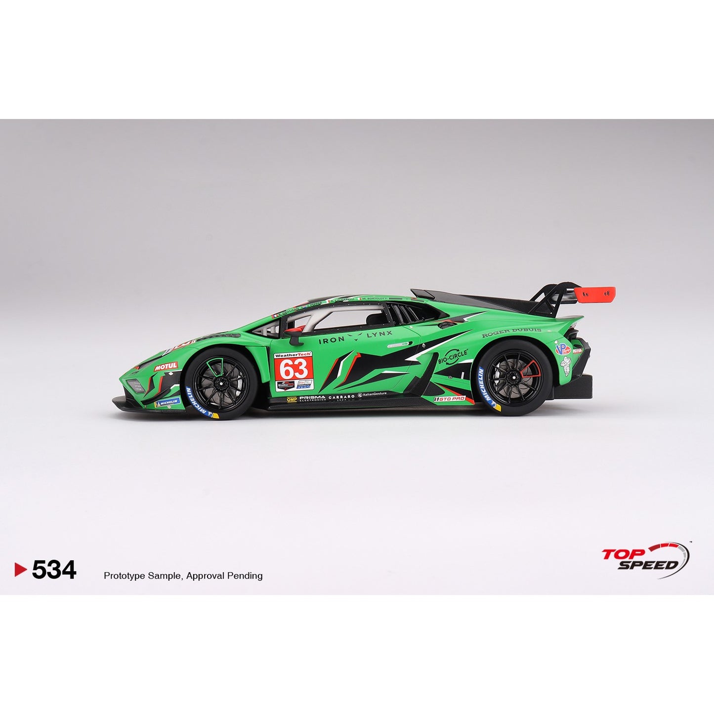 1/18 Lamborghini Huracán GT3 EVO2 #63 Iron Lynx 2023 IMSA Daytona 24 Hrs