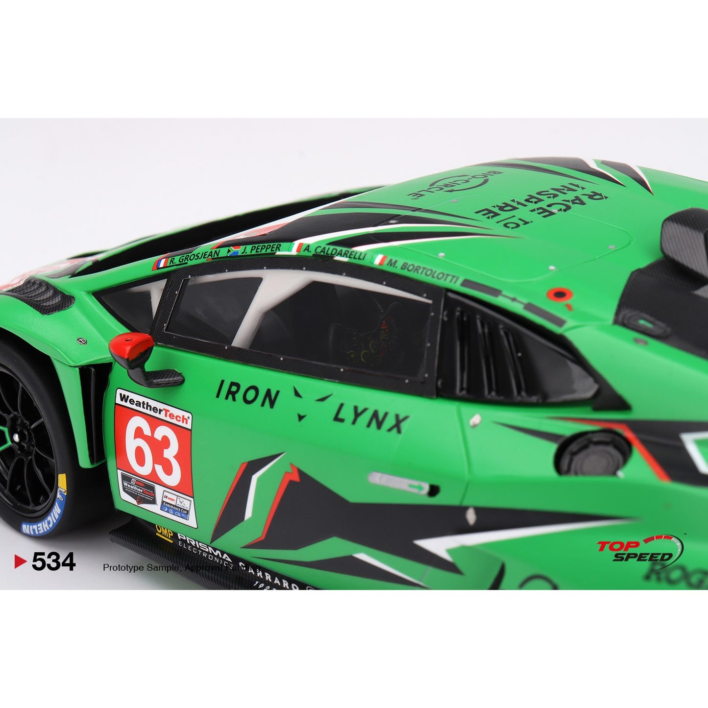 1/18 Lamborghini Huracán GT3 EVO2 #63 Iron Lynx 2023 IMSA Daytona 24 Hrs