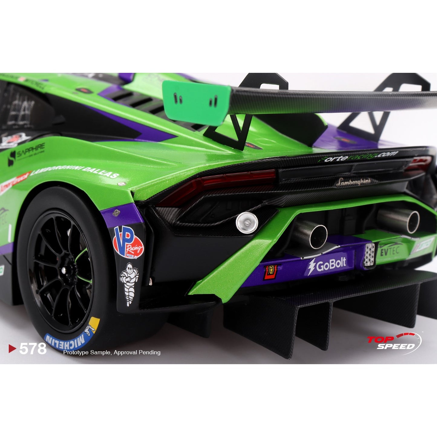 1/18 Lamborghini Huracán GT3 EVO2 #78 Forte Racing 2024 Rolex 24
