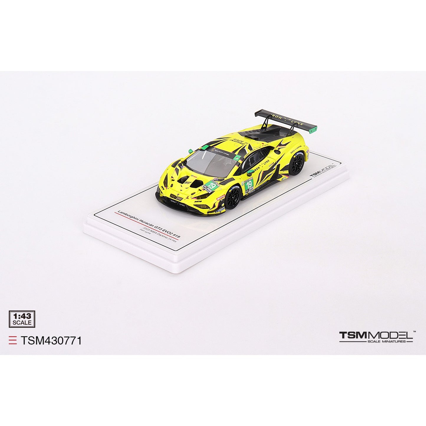 1/43 Lamborghini Huracán GT3 EVO2 #19 Iron Lynx 2023 IMSA Daytona 24 Hrs