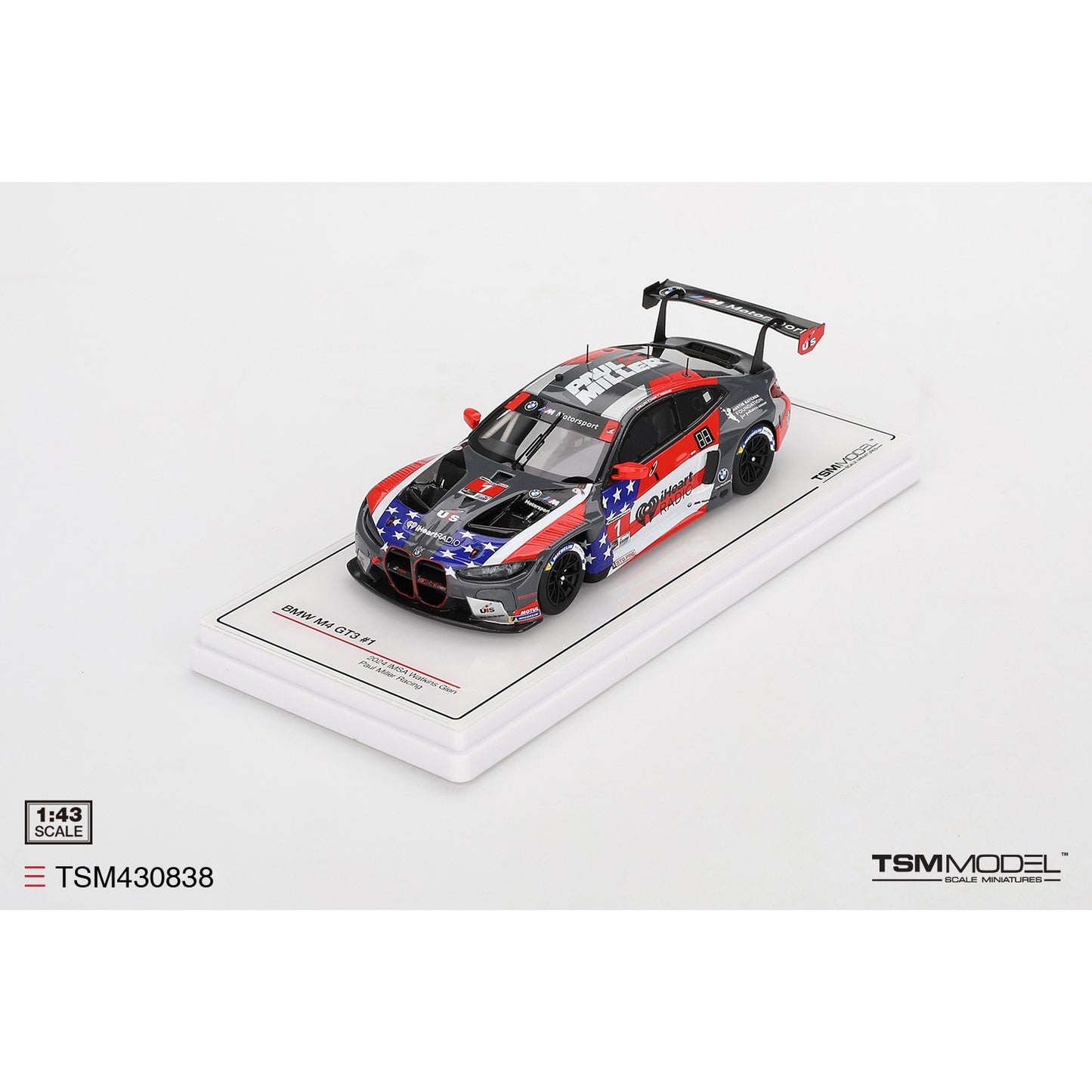 PRE-ORDER 1/43 BMW M4 GT3 #1 2024 IMSA Watkins Glen