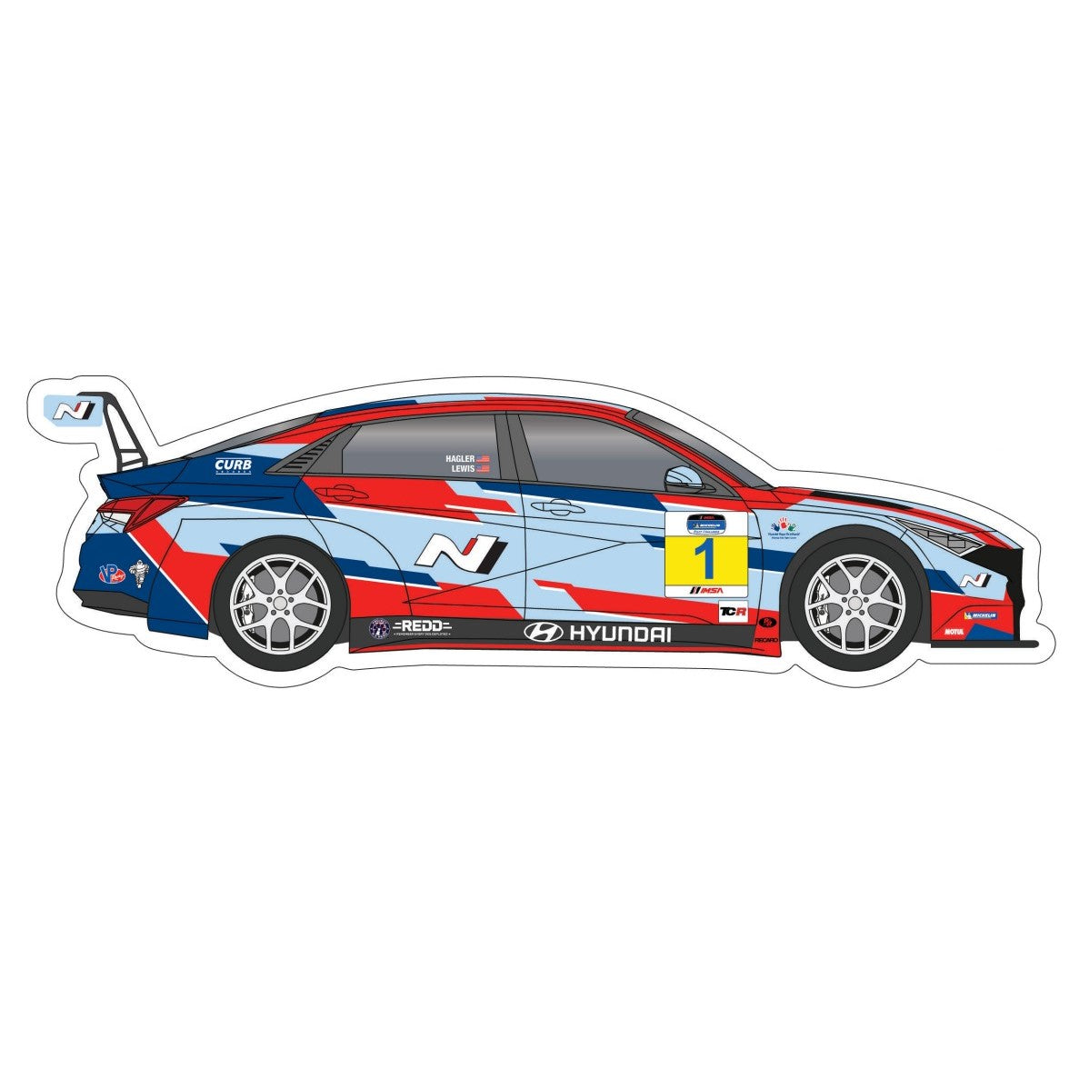 Taylor Hagler Die-Cut Car Decal