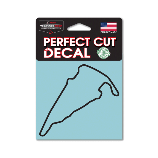 Virginia International Raceway Track Outline Black