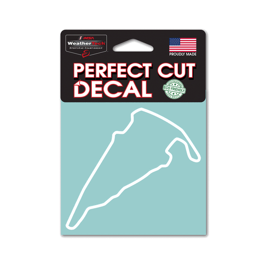 Virginia International Raceway Track Outline White