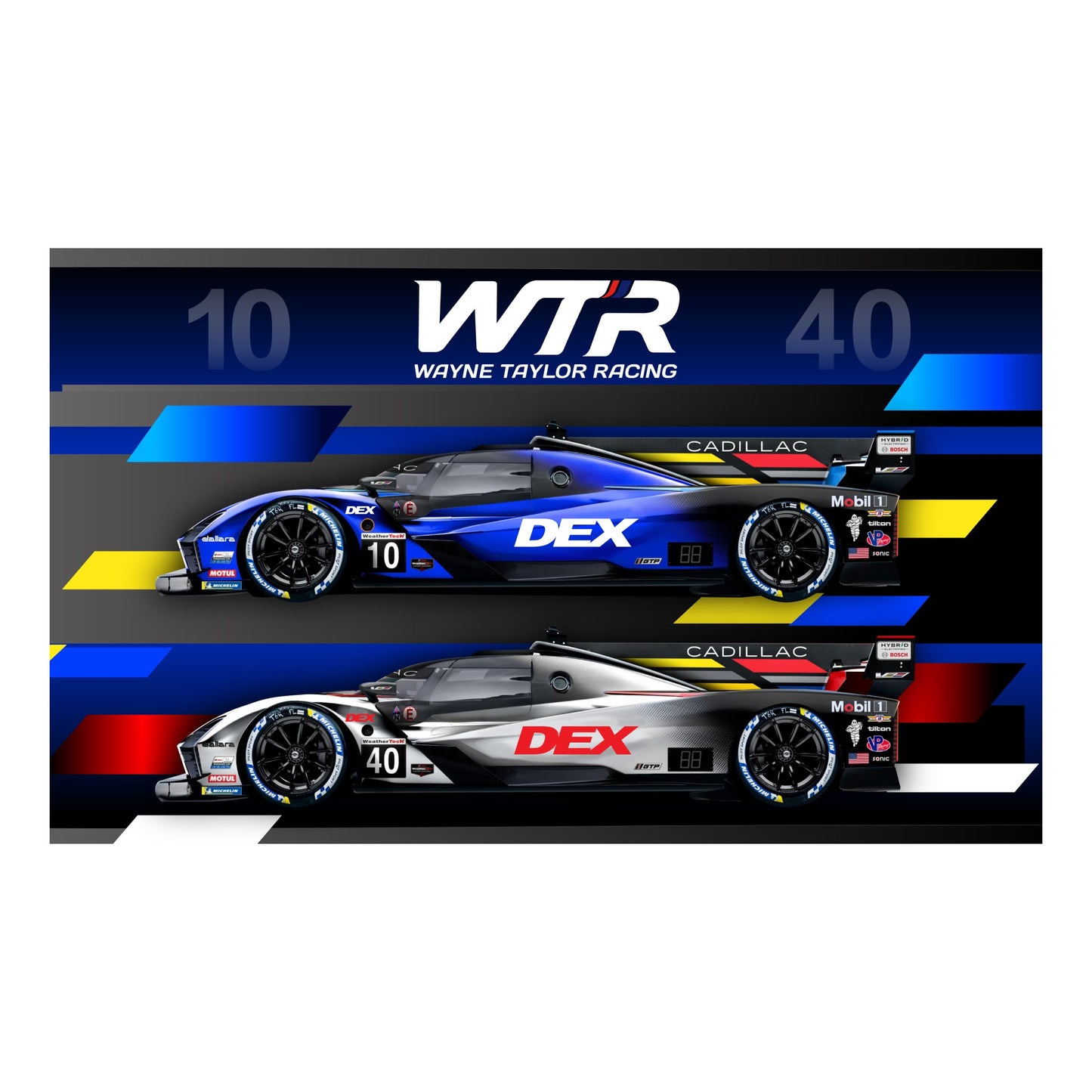 2025 Wayne Taylor Racing Dual Cars Flag
