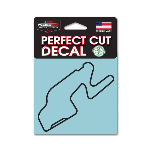 Watkins Glen International Track Outline Black