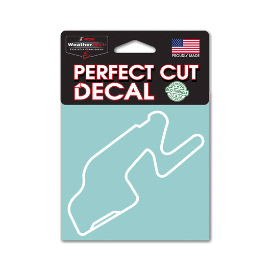 Watkins Glen International Track Outline White