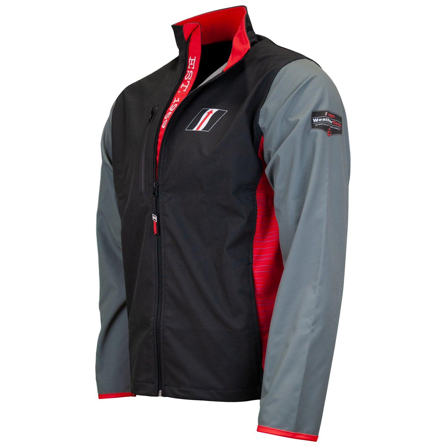 IMSA Soft Shell Jacket - Black/Charcoal/Red