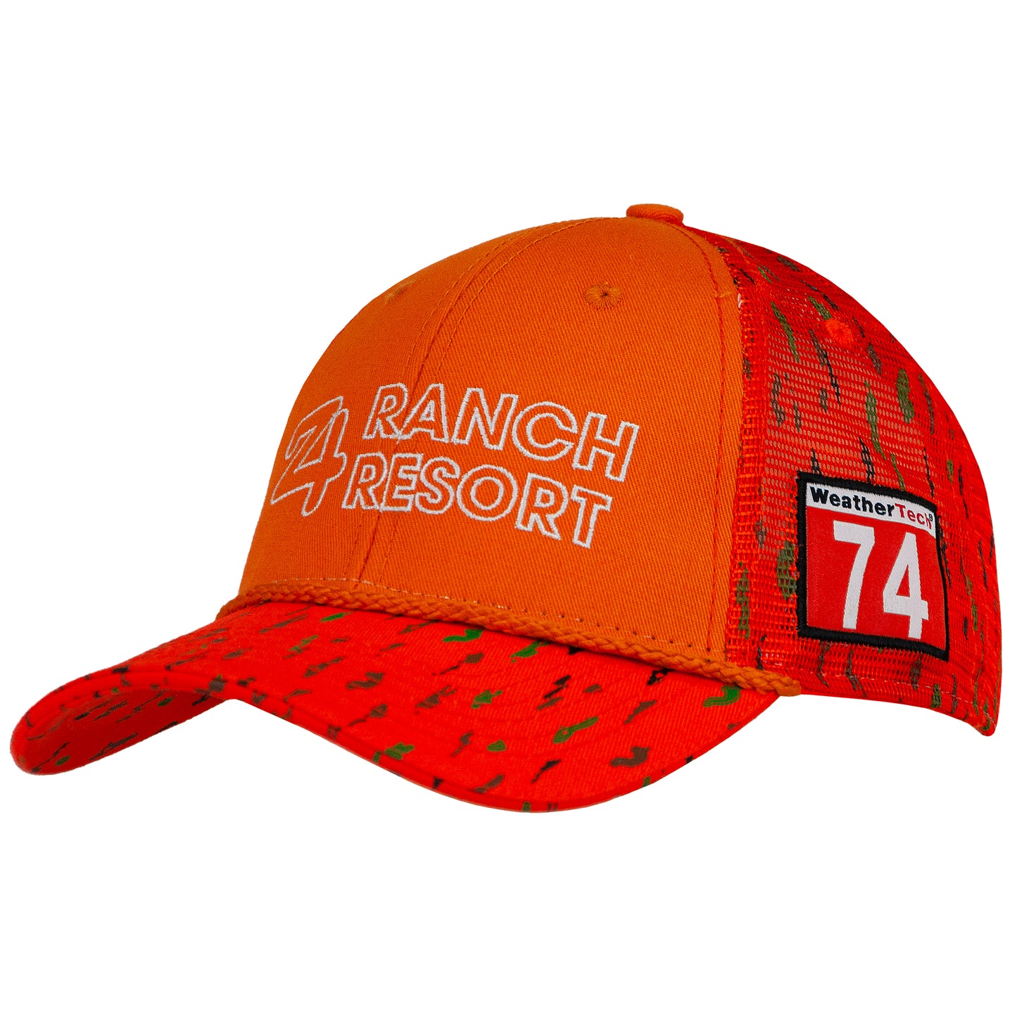 2022 Riley Rope Hat - Orange Camoflauge