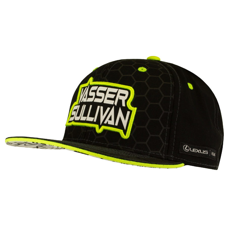 Vasser Sullivan Flat Bill Hat - Black