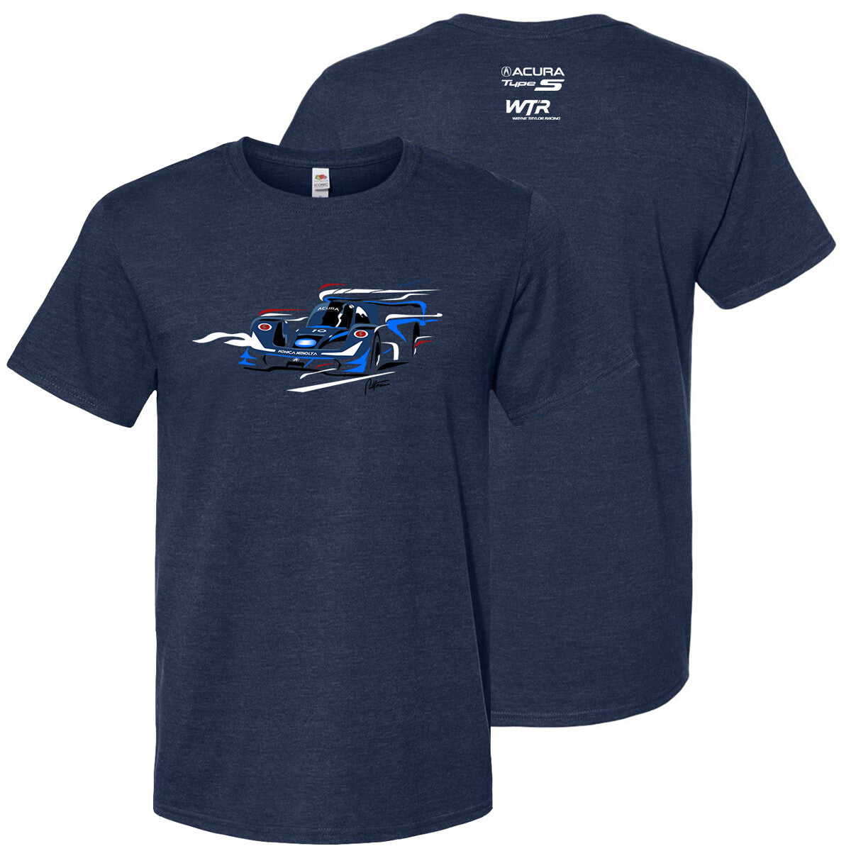 WTR Car Outline Tee-Indigo