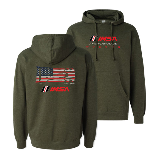 IMSA American Made Hooded Sweatshirt - Army Heather