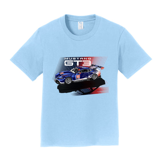 Ford Mustang GT3 Youth Tee - Light Blue