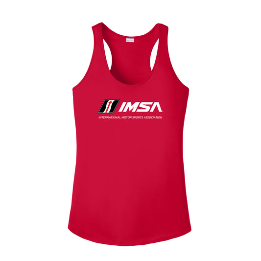 IMSA Ladies Racerback Tank - Red