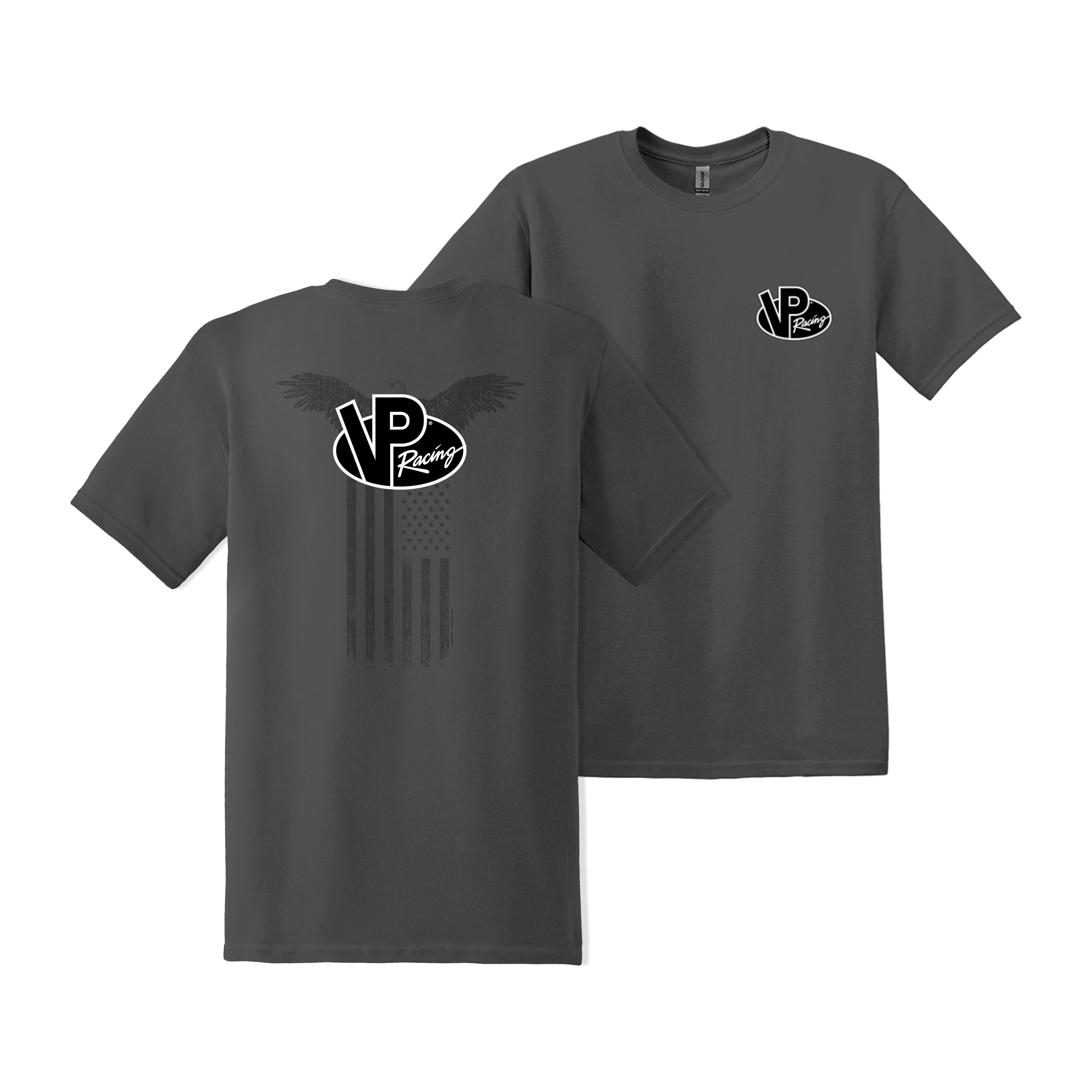 VP Racing Tonal American Flag Tee - Charcoal