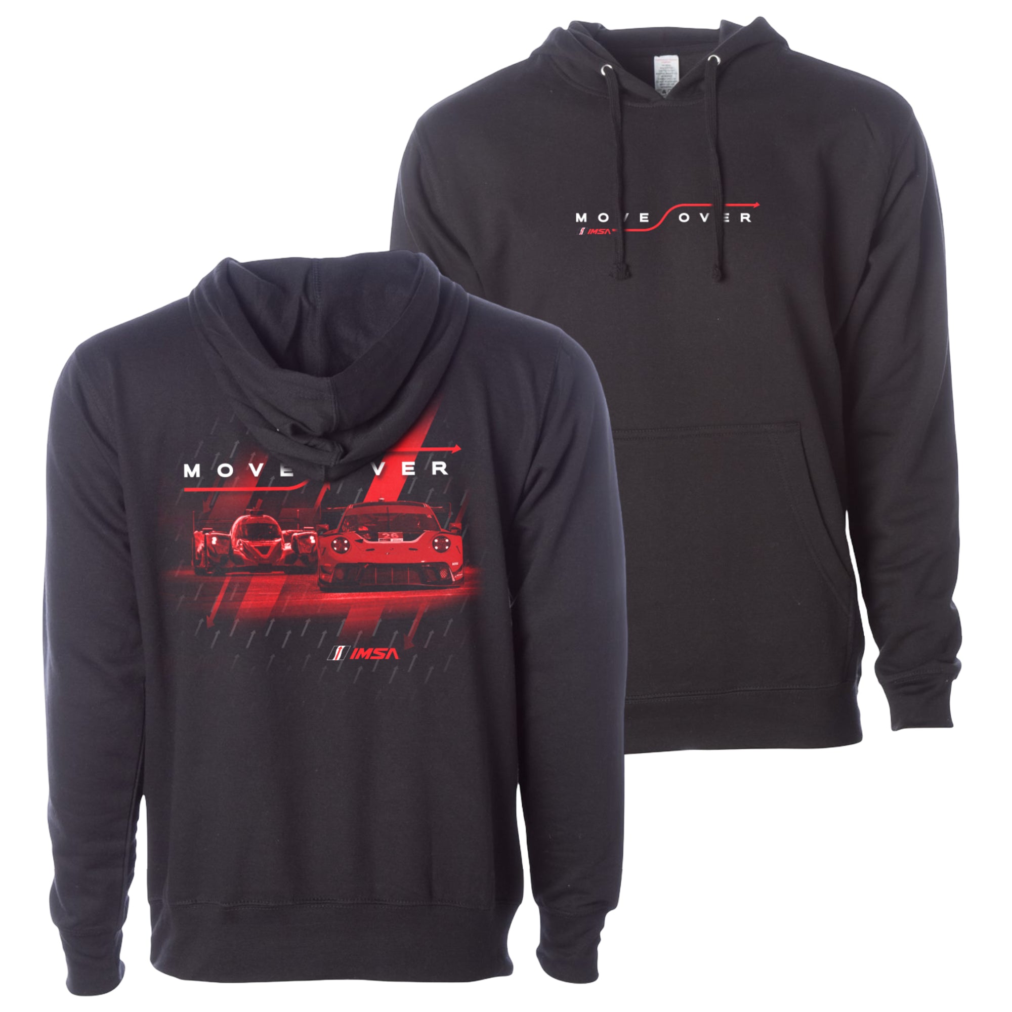 2026 IMSA Move Over Hooded Sweatshirt - Black
