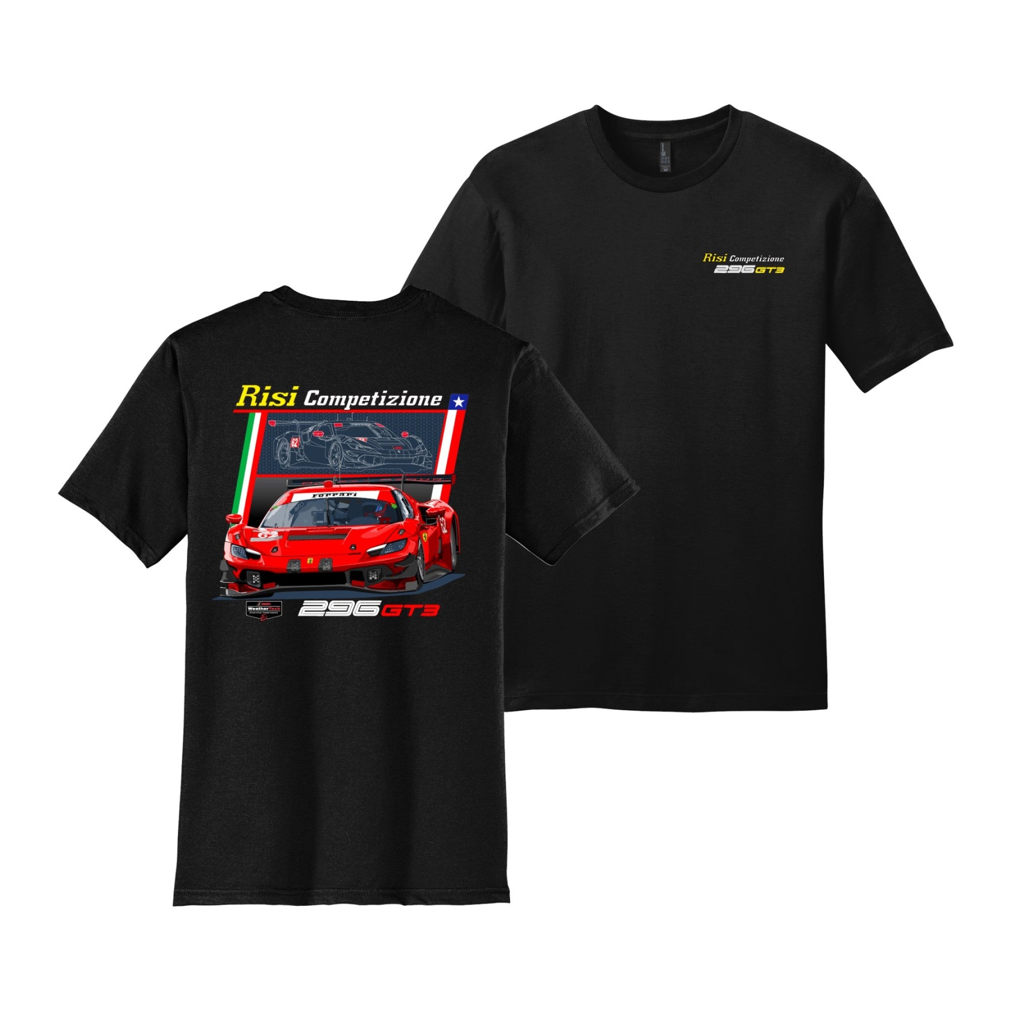 Risi Competizione #62 GTD PRO Ferrari Tee - Black