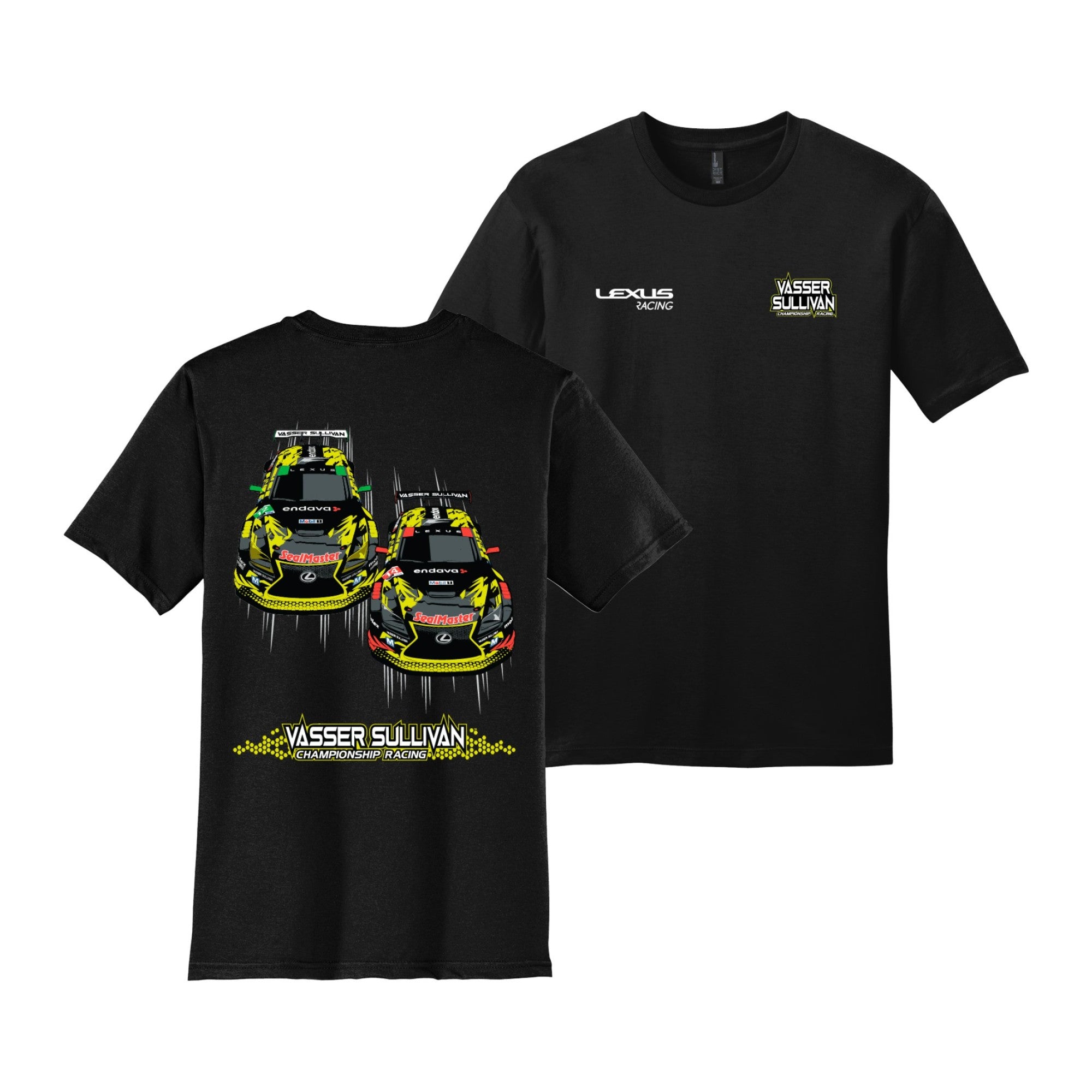 2026 Vasser Sullivan Dual Cars Tee - Black