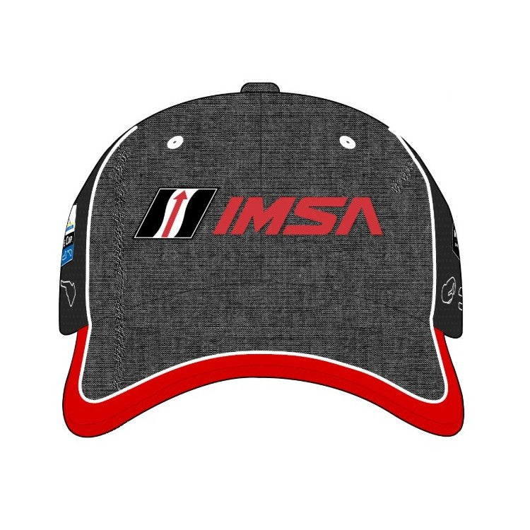 2025 IMSA Track Outline Hat - Black/Red