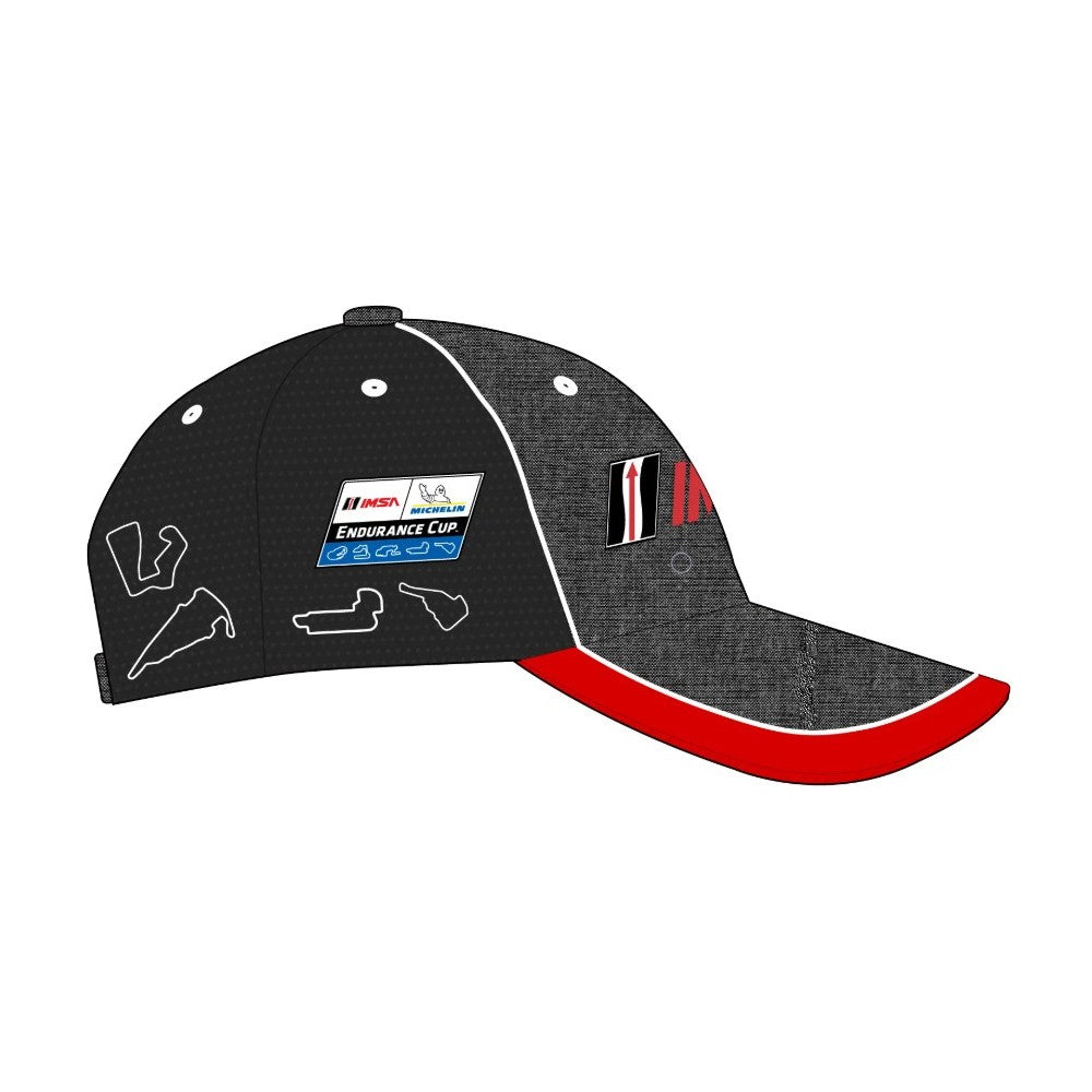 2025 IMSA Track Outline Hat - Black/Red