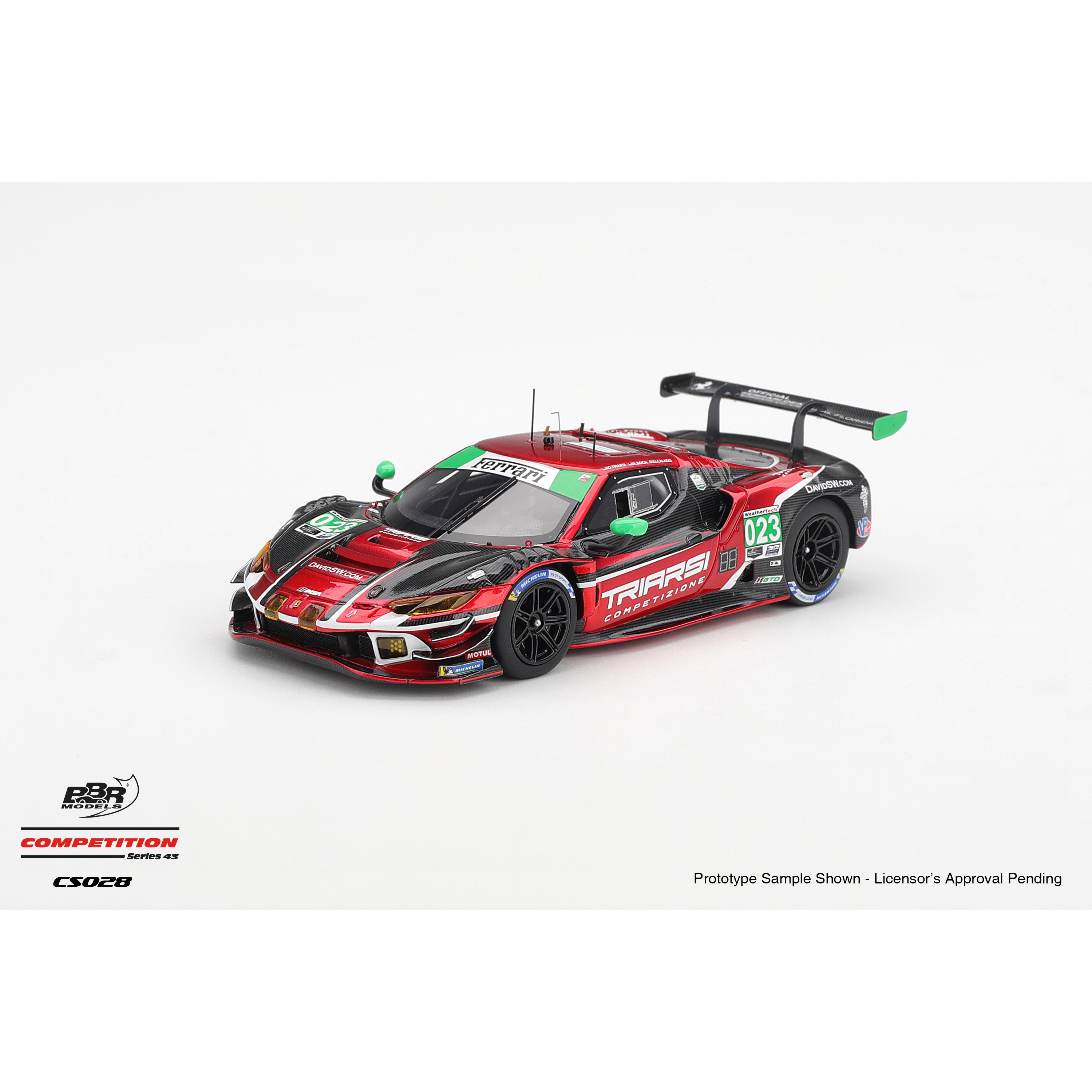 PRE-ORDER 1/43 Ferrari 296 GT3 #023 2025 Petit Le Mans