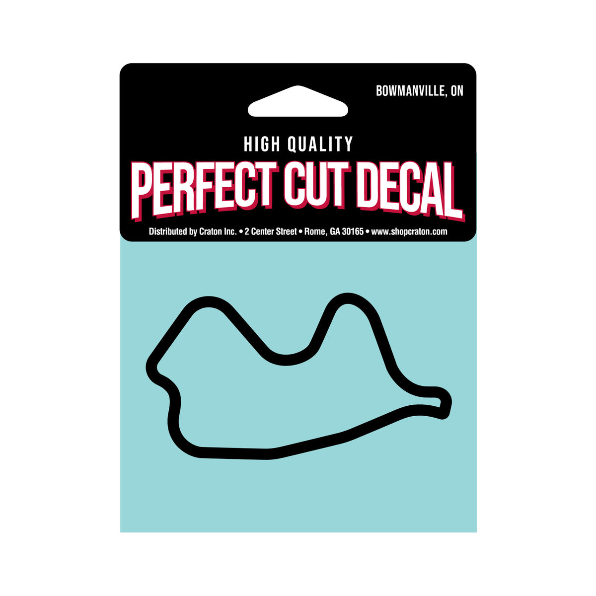 Canadian Tire Motorsport Park Track Outline Black