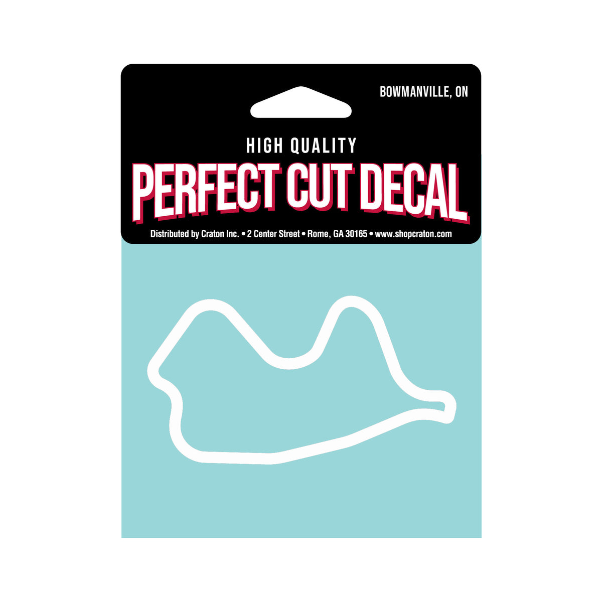 Canadian Tire Motorsport Park Track Outline White