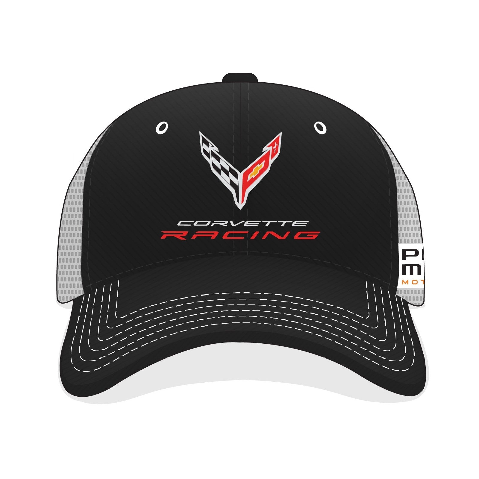 Corvette Racing Trucker Hat - Black / White