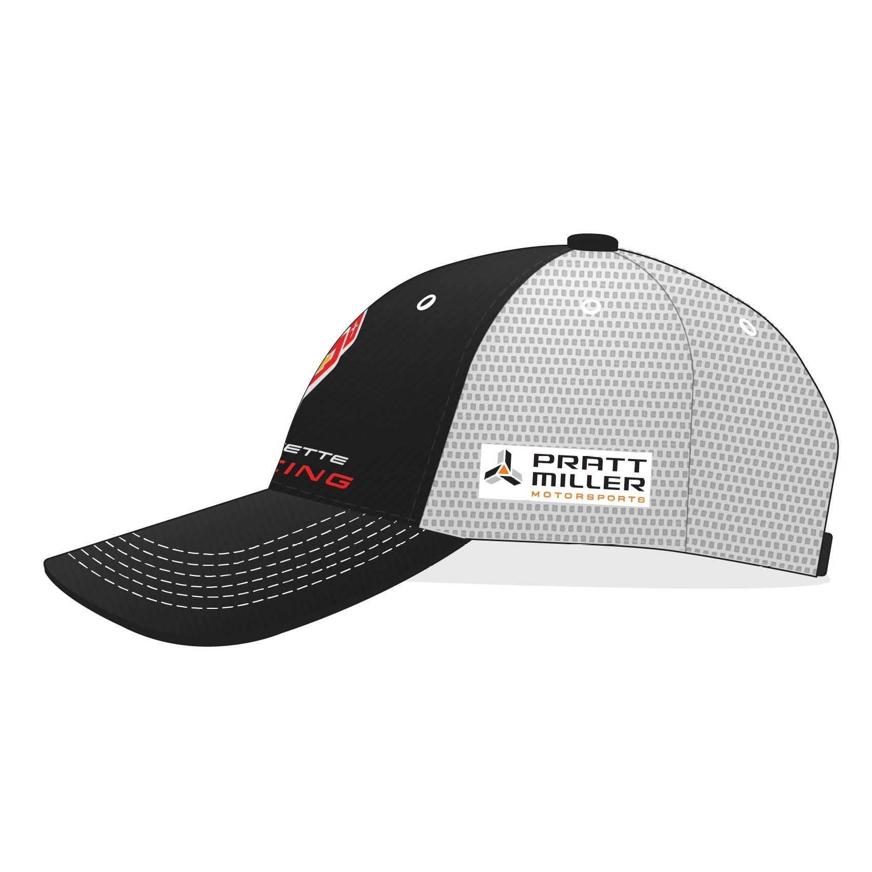 Corvette Racing Trucker Hat - Black / White