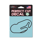 Daytona International Raceway Track Outline Black