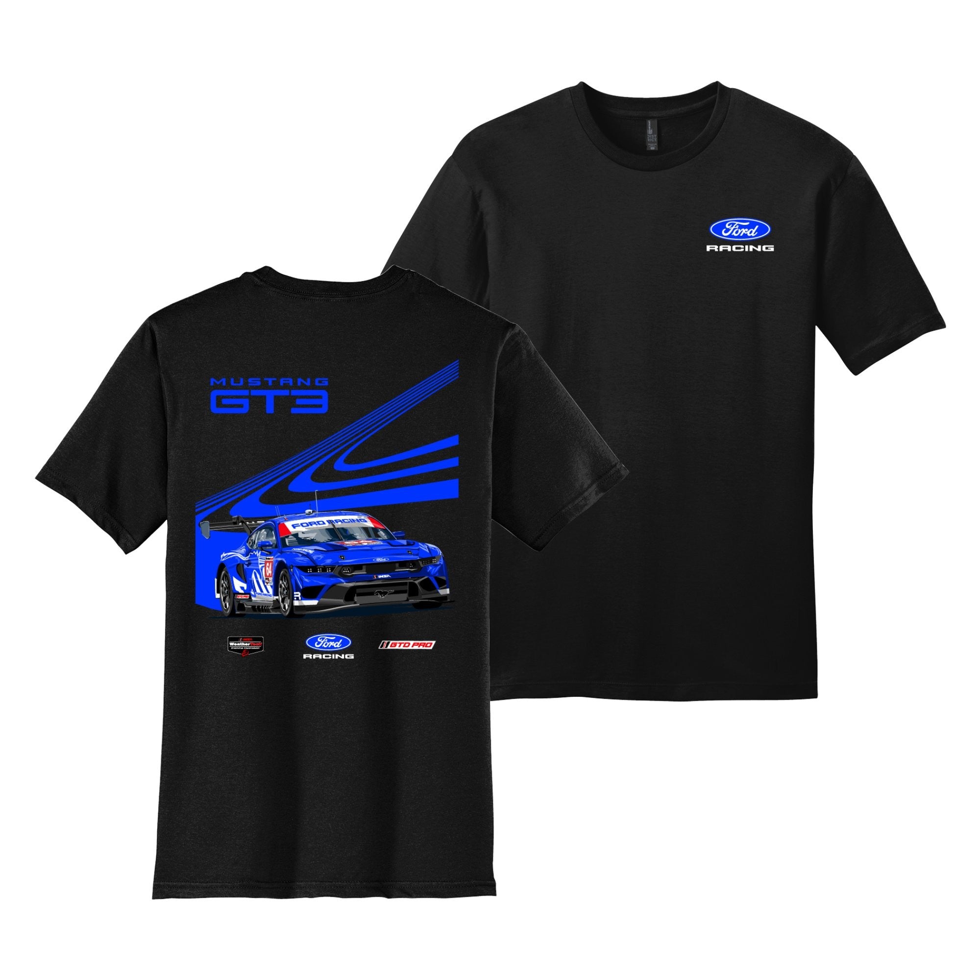 2026 Ford Racing Mustang GT3 Tee - Black