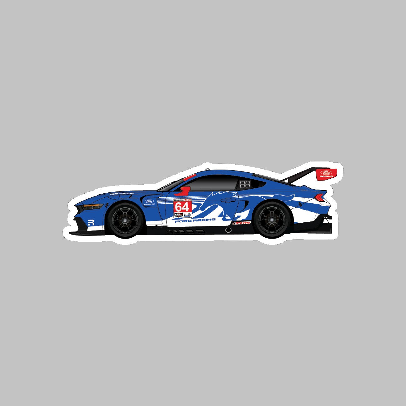 Ford Racing Car Decal