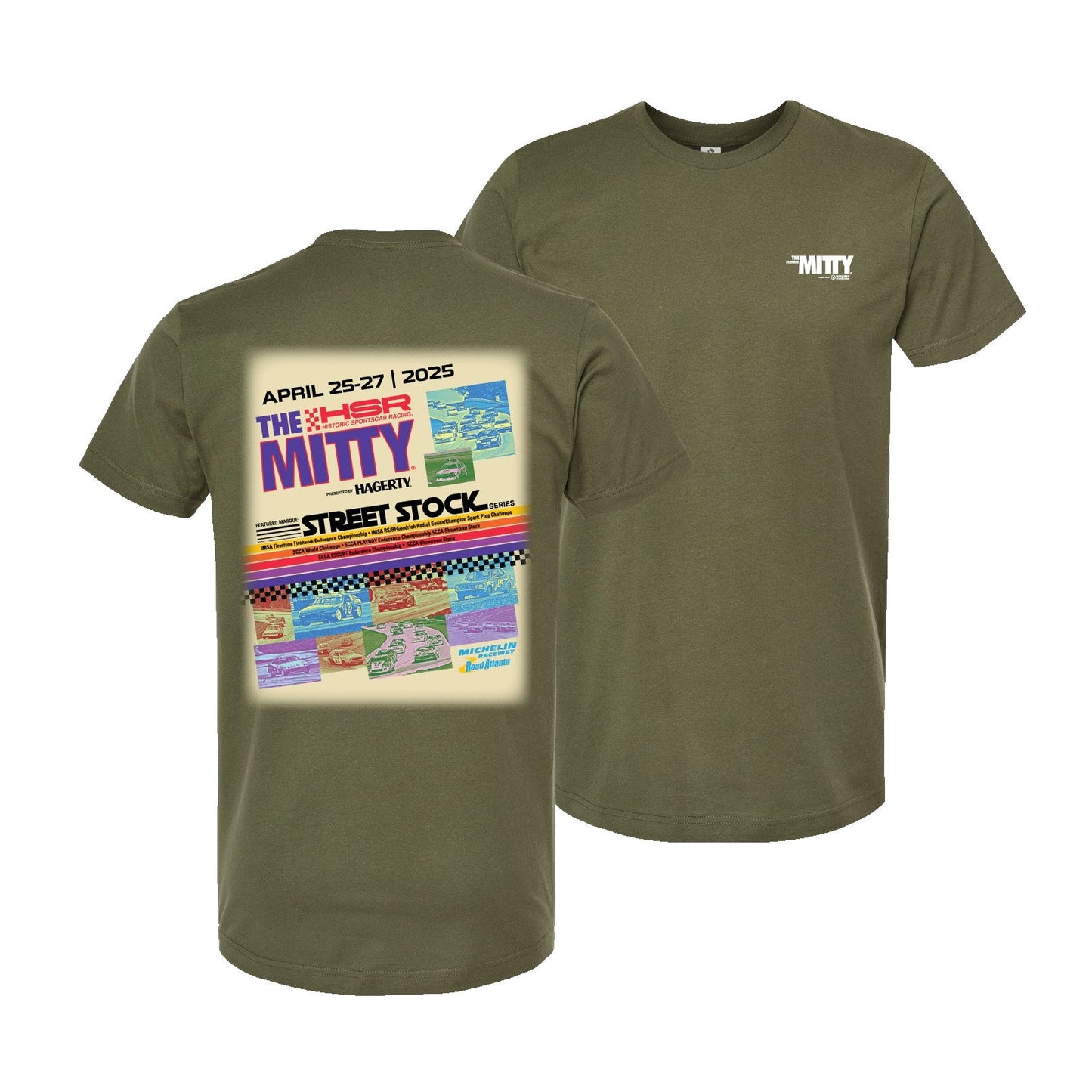 2025 HSR Mitty Event Tee - Military Green