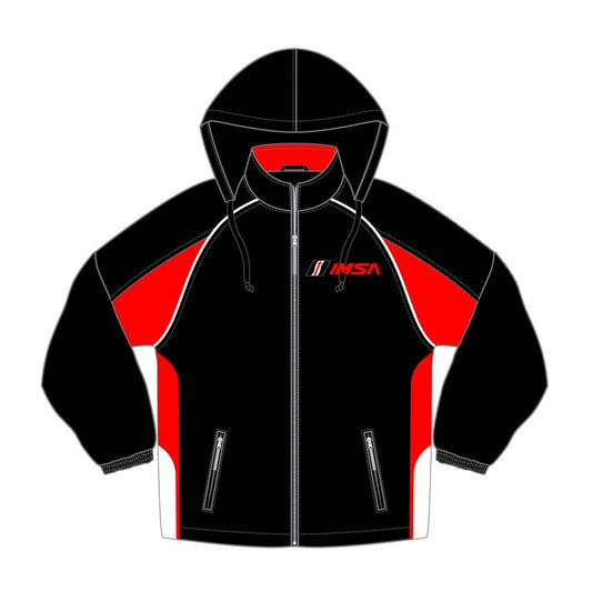 IMSA Trackside Collection Windbreaker - Black/Red