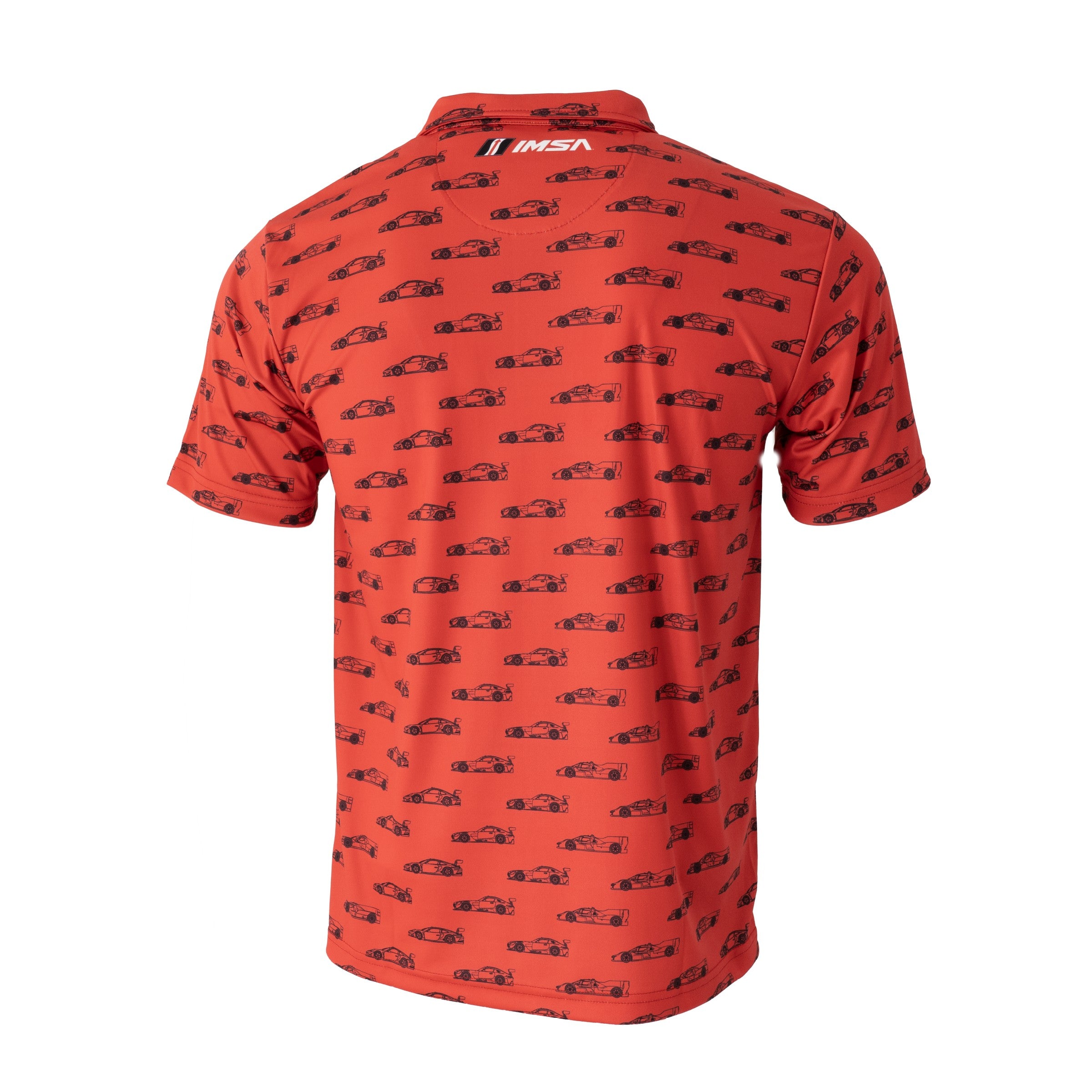 IMSA Cars Print Polo - Red