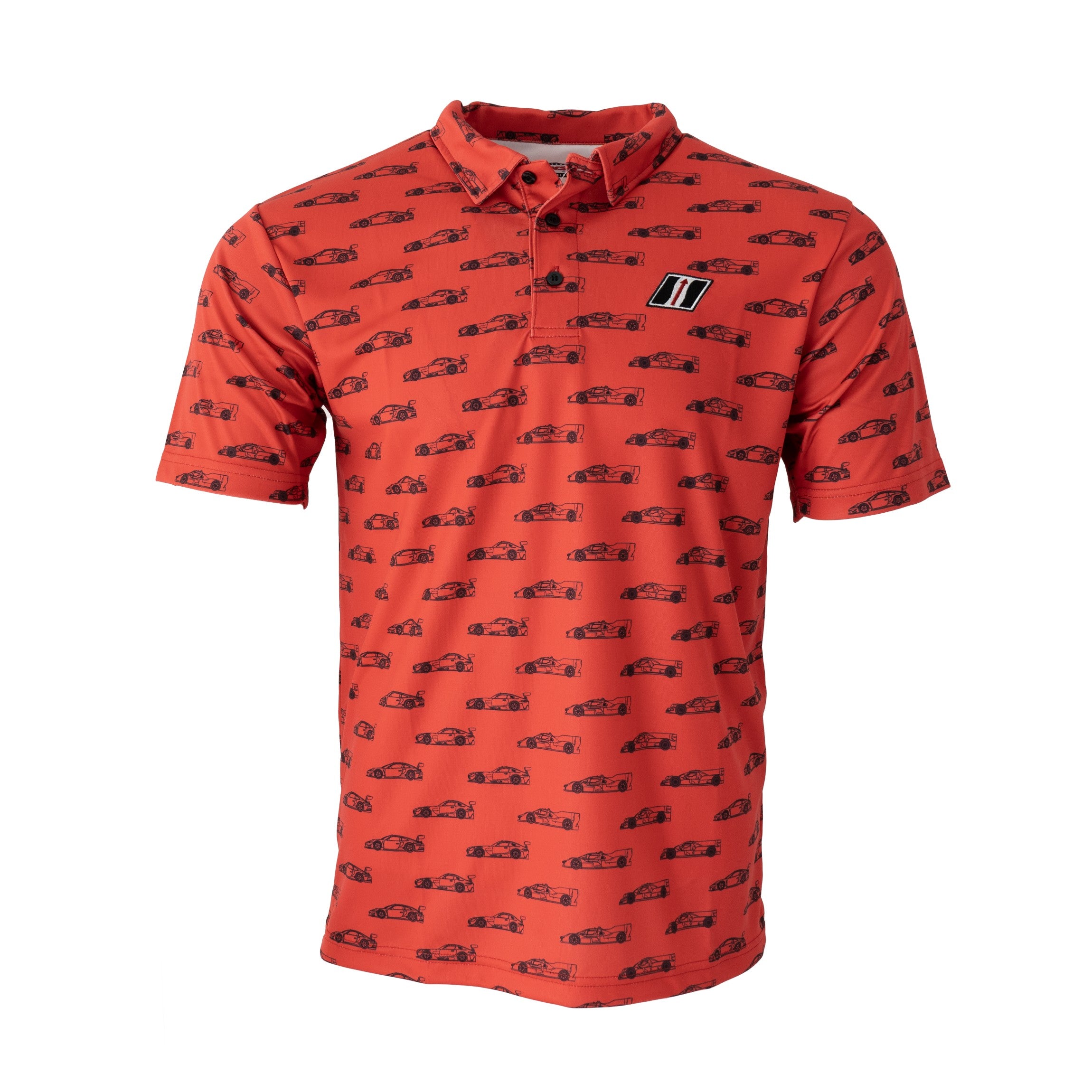 IMSA Cars Print Polo - Red