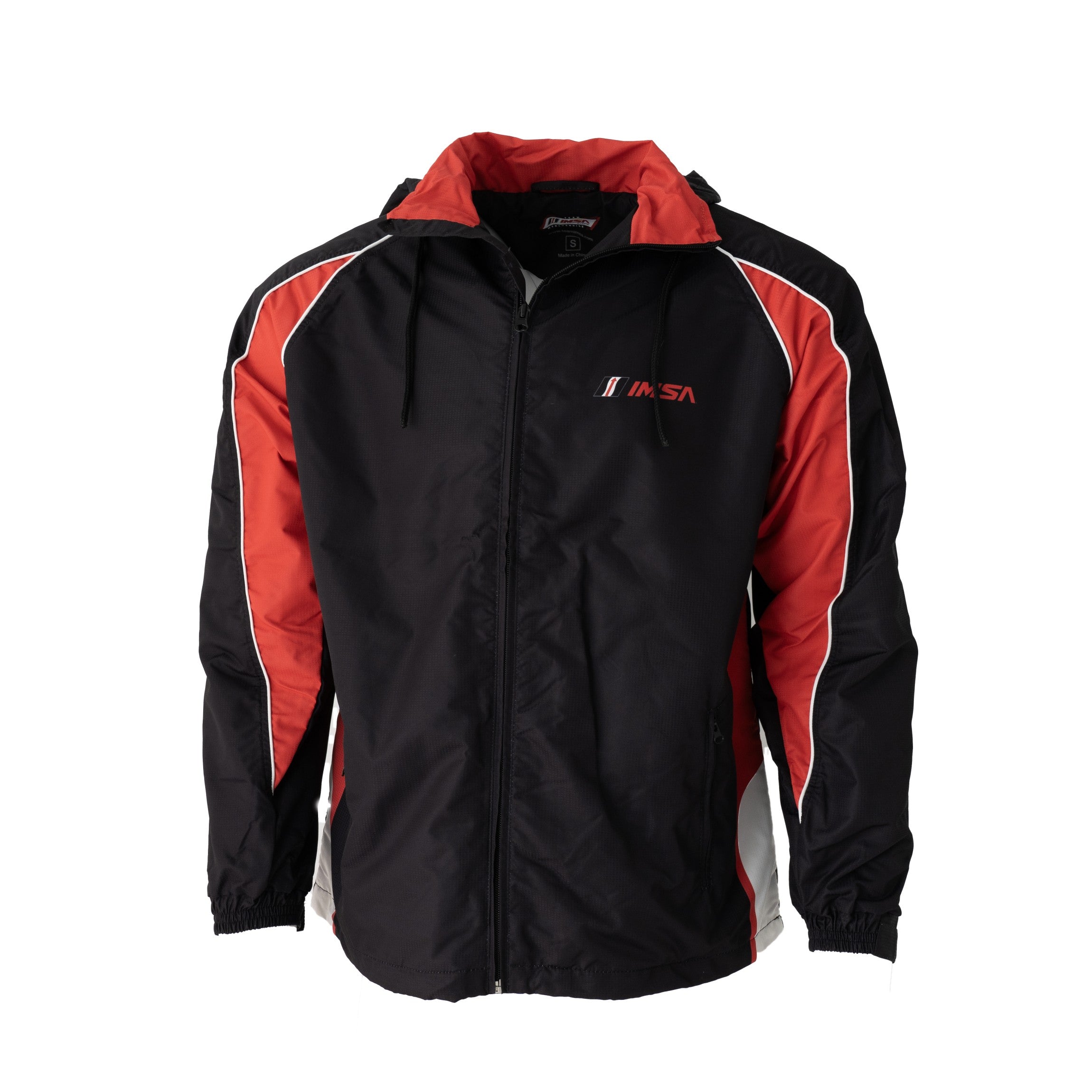 IMSA Trackside Collection Windbreaker - Black/Red