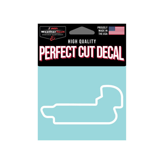 Indianapolis Motor Speedway Track Outline White