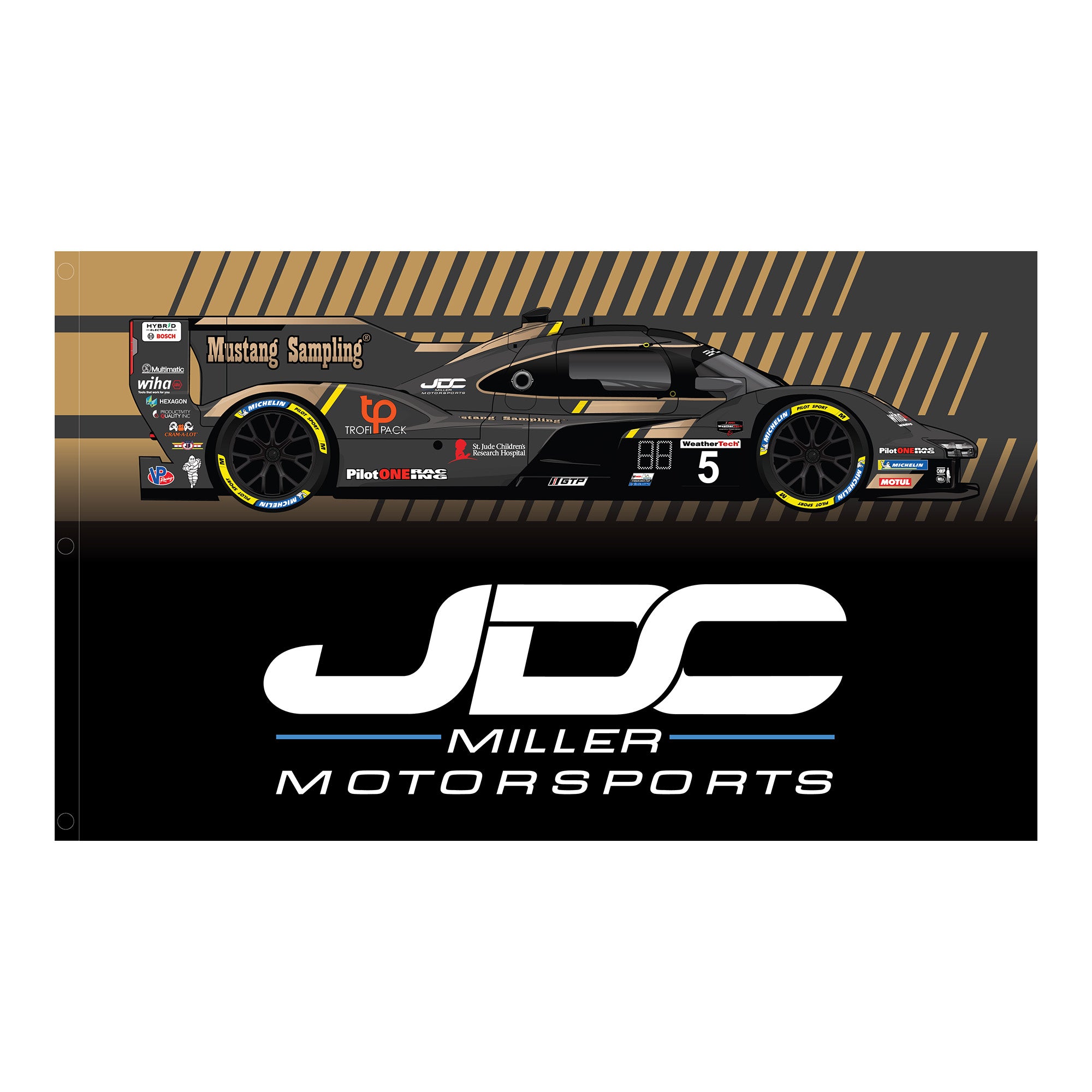 JDC Miller Team Flag - Mustang Sampling